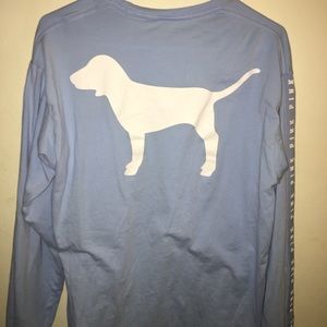 Pink log sleeve tee shirt